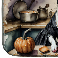 Load image into Gallery viewer, Boston Terrier Fall Kitchen Pumpkins Dish Drying Mat