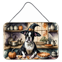 Load image into Gallery viewer, Boston Terrier Fall Kitchen Pumpkins Wall or Door Hanging Prints