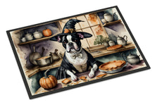Load image into Gallery viewer, Boston Terrier Fall Kitchen Pumpkins Doormat -  18x27 Decorative Floor Mat – Indoor/Outdoor Rug