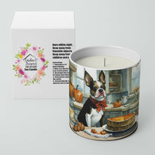 Load image into Gallery viewer, Boston Terrier Fall Kitchen Pumpkins Decorative Soy Candle