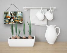 Load image into Gallery viewer, Boston Terrier Fall Kitchen Pumpkins Wall or Door Hanging Prints