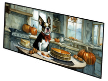 Load image into Gallery viewer, Boston Terrier Fall Kitchen Pumpkins Runner Mat 28x58