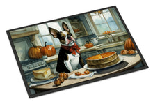 Load image into Gallery viewer, Boston Terrier Fall Kitchen Pumpkins Doormat -  18x27 Decorative Floor Mat – Indoor/Outdoor Rug