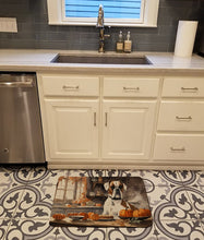 Load image into Gallery viewer, Boxer Fall Kitchen Pumpkins Memory Foam Kitchen Mat