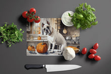 Load image into Gallery viewer, Boxer Fall Kitchen Pumpkins Glass Cutting Boards – Durable, Decorative Kitchen Art Large