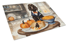Load image into Gallery viewer, Boykin Spaniel Fall Kitchen Pumpkins Glass Cutting Boards – Durable, Decorative Kitchen Art Large
