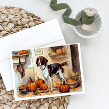 Load image into Gallery viewer, Brittany Fall Kitchen Pumpkins Greeting Cards -  Blank Note Cards – 8-Pack of Artist-Designed Cards with Envelopes