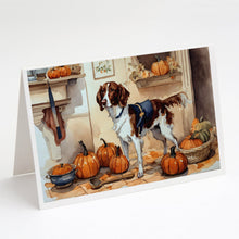 Load image into Gallery viewer, Brittany Fall Kitchen Pumpkins Greeting Cards -  Blank Note Cards – 8-Pack of Artist-Designed Cards with Envelopes