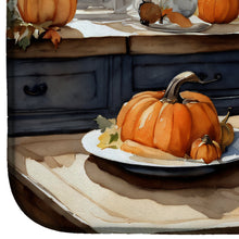 Load image into Gallery viewer, English Bulldog Fall Kitchen Pumpkins Dish Drying Mat