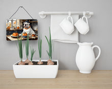 Load image into Gallery viewer, English Bulldog Fall Kitchen Pumpkins Wall or Door Hanging Prints