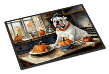 Load image into Gallery viewer, English Bulldog Fall Kitchen Pumpkins Doormat - 24x36 Decorative Floor Mat – Indoor/Outdoor Rug with Artistic Flair