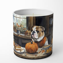 Load image into Gallery viewer, English Bulldog Fall Kitchen Pumpkins Decorative Soy Candle