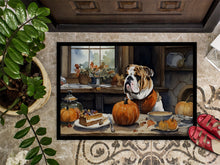 Load image into Gallery viewer, English Bulldog Fall Kitchen Pumpkins Doormat - 24x36 Decorative Floor Mat – Indoor/Outdoor Rug with Artistic Flair