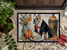 Load image into Gallery viewer, English Bulldog Fall Kitchen Pumpkins Doormat -  18x27 Decorative Floor Mat – Indoor/Outdoor Rug