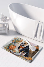 Load image into Gallery viewer, English Bulldog Fall Kitchen Pumpkins Memory Foam Kitchen Mat