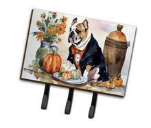 Load image into Gallery viewer, English Bulldog Fall Kitchen Pumpkins Leash or Key Holder