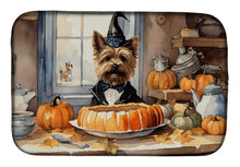 Load image into Gallery viewer, Cairn Terrier Fall Kitchen Pumpkins Dish Drying Mat