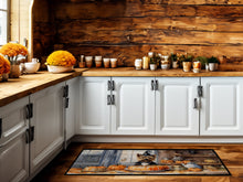 Load image into Gallery viewer, Cairn Terrier Fall Kitchen Pumpkins Runner Mat 28x58