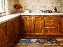 Load image into Gallery viewer, Cairn Terrier Fall Kitchen Pumpkins Runner Mat 28x58
