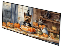 Load image into Gallery viewer, Cairn Terrier Fall Kitchen Pumpkins Runner Mat 28x58