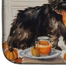 Load image into Gallery viewer, Cairn Terrier Fall Kitchen Pumpkins Dish Drying Mat