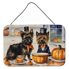 Load image into Gallery viewer, Cairn Terrier Fall Kitchen Pumpkins Wall or Door Hanging Prints