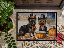 Load image into Gallery viewer, Cairn Terrier Fall Kitchen Pumpkins Doormat -  18x27 Decorative Floor Mat – Indoor/Outdoor Rug