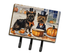 Load image into Gallery viewer, Cairn Terrier Fall Kitchen Pumpkins Leash or Key Holder