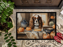 Load image into Gallery viewer, Cavalier Spaniel Fall Kitchen Pumpkins Doormat - 24x36 Decorative Floor Mat – Indoor/Outdoor Rug with Artistic Flair