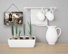 Load image into Gallery viewer, Cavalier Spaniel Fall Kitchen Pumpkins Wall or Door Hanging Prints
