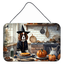 Load image into Gallery viewer, Cavalier Spaniel Fall Kitchen Pumpkins Wall or Door Hanging Prints