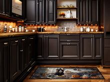 Load image into Gallery viewer, Cavalier Spaniel Fall Kitchen Pumpkins Runner Mat 28x58
