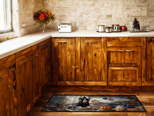 Load image into Gallery viewer, Cavalier Spaniel Fall Kitchen Pumpkins Runner Mat 28x58