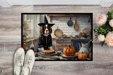 Load image into Gallery viewer, Cavalier Spaniel Fall Kitchen Pumpkins Doormat - 24x36 Decorative Floor Mat – Indoor/Outdoor Rug with Artistic Flair