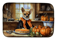 Load image into Gallery viewer, Chihuahua Fall Kitchen Pumpkins Dish Drying Mat
