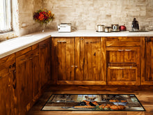 Load image into Gallery viewer, Chihuahua Fall Kitchen Pumpkins Runner Mat 28x58