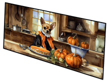 Load image into Gallery viewer, Chihuahua Fall Kitchen Pumpkins Runner Mat 28x58