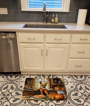 Load image into Gallery viewer, Chihuahua Fall Kitchen Pumpkins Memory Foam Kitchen Mat