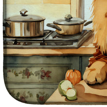Load image into Gallery viewer, Chow Chow Fall Kitchen Pumpkins Dish Drying Mat