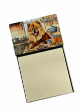 Load image into Gallery viewer, Chow Chow Fall Kitchen Pumpkins Sticky Note Holder- Refiilable Desk Accessory Note Pad