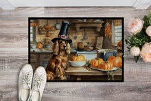 Load image into Gallery viewer, Cocker Spaniel Fall Kitchen Pumpkins Doormat - 24x36 Decorative Floor Mat – Indoor/Outdoor Rug with Artistic Flair