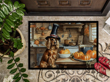 Load image into Gallery viewer, Cocker Spaniel Fall Kitchen Pumpkins Doormat - 24x36 Decorative Floor Mat – Indoor/Outdoor Rug with Artistic Flair