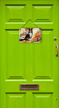 Load image into Gallery viewer, Collie Fall Kitchen Pumpkins Wall or Door Hanging Prints