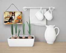 Load image into Gallery viewer, Collie Fall Kitchen Pumpkins Wall or Door Hanging Prints
