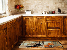 Load image into Gallery viewer, Collie Fall Kitchen Pumpkins Runner Mat 28x58