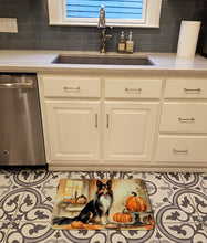 Load image into Gallery viewer, Collie Fall Kitchen Pumpkins Memory Foam Kitchen Mat