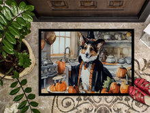 Load image into Gallery viewer, Corgi Fall Kitchen Pumpkins Doormat - 24x36 Decorative Floor Mat – Indoor/Outdoor Rug with Artistic Flair
