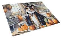Load image into Gallery viewer, Corgi Fall Kitchen Pumpkins Glass Cutting Boards – Durable, Decorative Kitchen Art Large