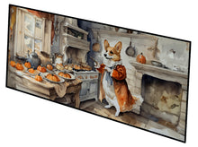 Load image into Gallery viewer, Corgi Fall Kitchen Pumpkins Runner Mat 28x58