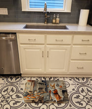 Load image into Gallery viewer, Corgi Fall Kitchen Pumpkins Memory Foam Kitchen Mat